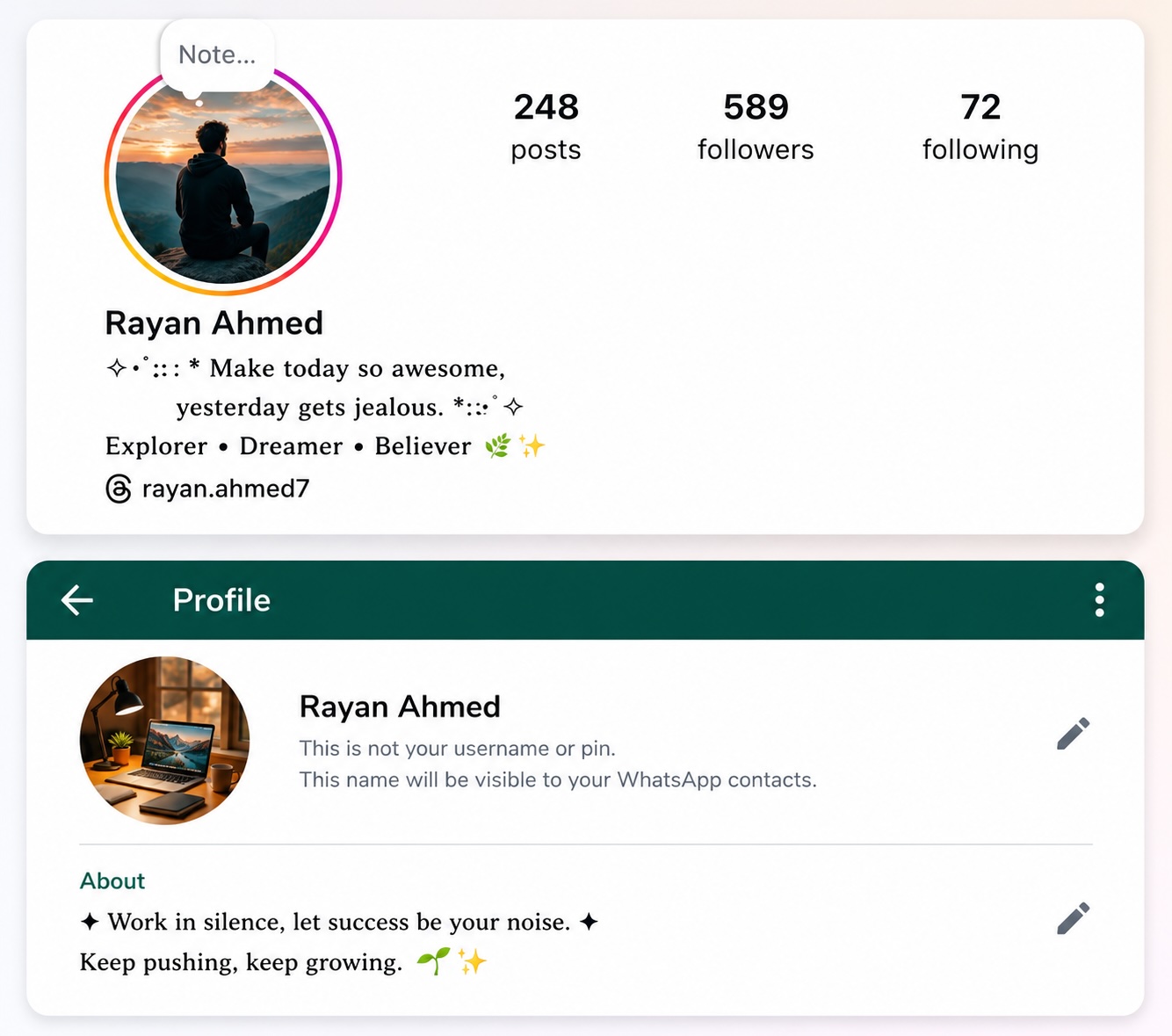 Instagram Font Copy and Paste Demo