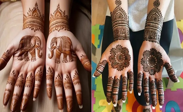 royal front hand mehndi design